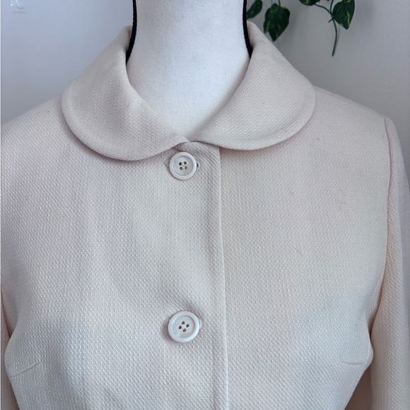 Elegant Cream Pencil Skirt Suit Set with Blazer size US6-8 - Picture 4 of 10